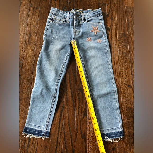 VIGOSS Girls (6-7?) The Austin Ankle Skinny Mid-Rise Crystal Stars Vintage Jeans - Picture 10 of 13